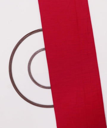 fuchsia plain slub cotton fabric